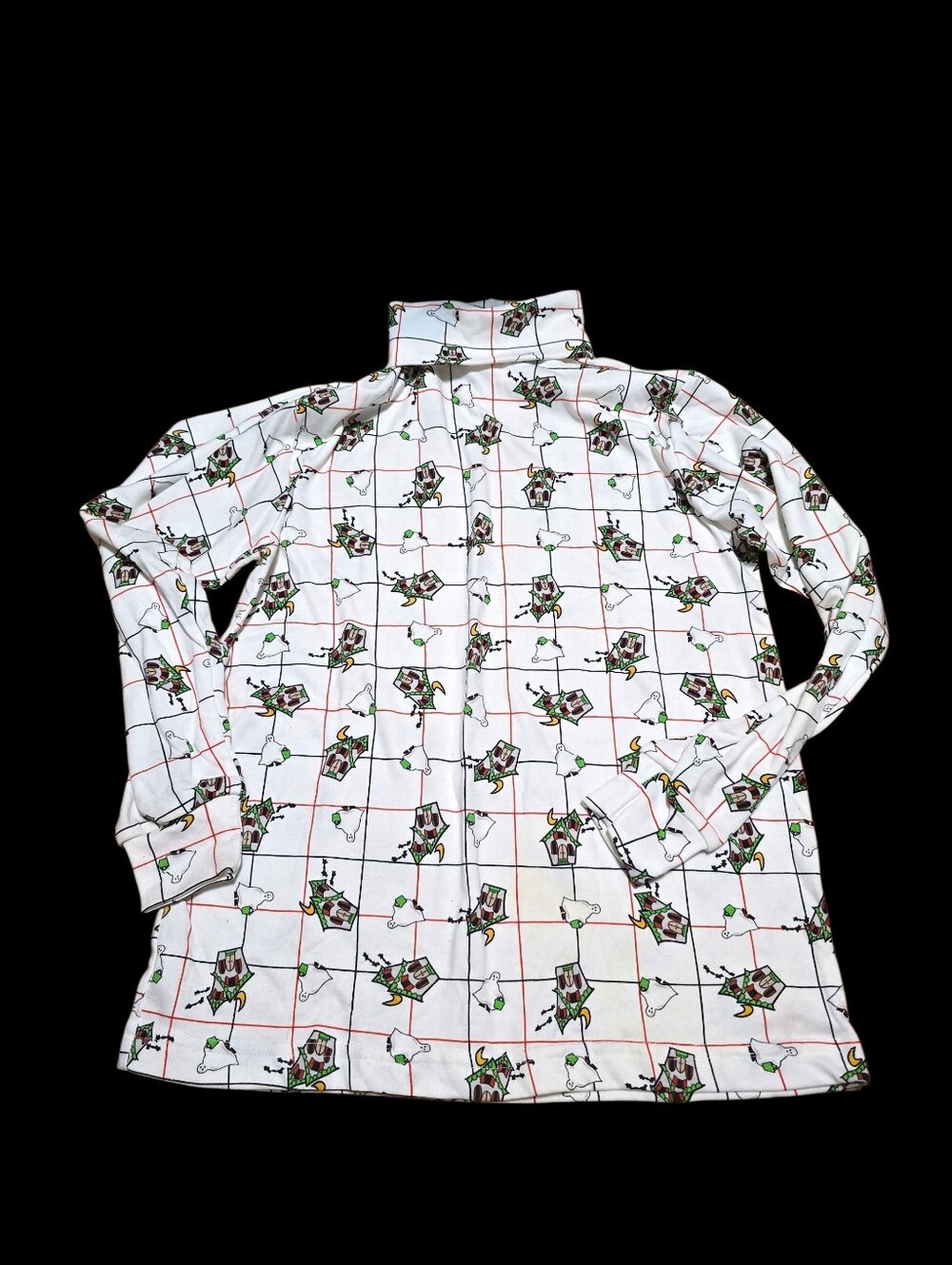 Vintage | Halloween Ghost Haunted House Turtleneck